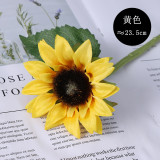 Plastic flower silk flower sunflower simulation  pastoral home small fresh ornament cross border decorative flower