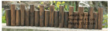 Hot Sale Durable Garden Decoration Outdoor Wood Fencing Anticorrosive Wooden Fence