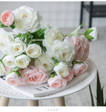 2021Simulation camellia high-grade silk flower home decoration floral manufacturers wholesale