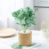 2021Simulated green plant bundle potted Nordic style home decoration ornaments small 5 head net pattern