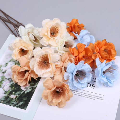 Simulated gardenia hibiscus  home furnishings wedding supplies decorative silk flowers artificial flowers rose flowers