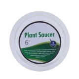 5 Pack of  6 Inch Clear Plastic Plant Saucers for flower pot