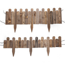 Thickened High Quality Bendable Garden Anticorrosive Wooden Fence Picket Fence Wood Decorative Garden Fences