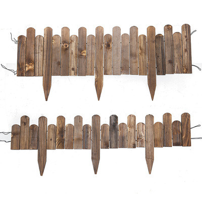 Thickened High Quality Bendable Garden Anticorrosive Wooden Fence Picket Fence Wood Decorative Garden Fences