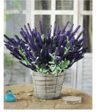 12 grain imitation Lavender Korean pastoral PE rubber artificial flower manufacturer wholesale