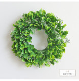 Horticultural simulation plant Wreath Christmas door decoration Wedding Decoration pendant Eucalyptus circle