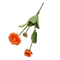 2021Factory Hot Sell 3 leads Artificial Gerbera Daisy Silk Flowers For Home Decoration
