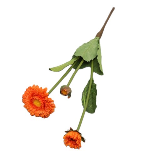 2021Factory Hot Sell 3 leads Artificial Gerbera Daisy Silk Flowers For Home Decoration