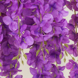 2021Simulated Wisteria flower beanstring violet hanging plastic silk flower decorative plant ceiling flower wedding