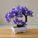 Wholesale Decorative Plastic Trees Home Decorations  Pot Plant Small Shapes Plastic Bonsai Tree