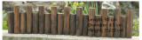 Hot Sale Durable Garden Decoration Outdoor Wood Fencing Anticorrosive Wooden Fence