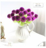 Home furnishing table decoration bottle flower shop small ornaments fresh single branch simulation flower grass ball