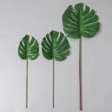 2021 Creative INS Mgrid Accessories Leaf Decoration Single Plant PU Simulation Turtle Leaf