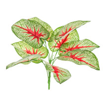 2021Bunch of potted Nordic style home decoration bottle flowers with 9 simulated green plantain leaves