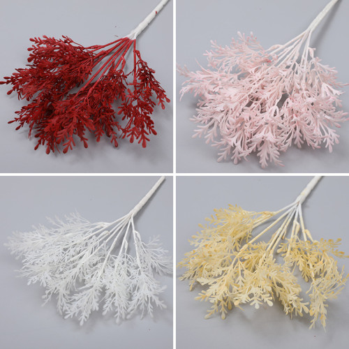 2021 simulation 7 fork meter fairy grass  ceiling decoration wedding Hotel stage landscaping misty flower road guide