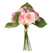 2021Purple Hydrangea rose bouquet Bride Bridesmaid holding flowers home decoration bottle flowers