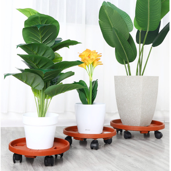 Removable Plant Flower Pot Tray Saucer Stand Planter Plate Wheels Garden Tools plant stands Tray