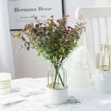 Simulated water grass artificial plastic flowers and green plants outdoor window decoration 7 heads 35 mesh Eucalyptus
