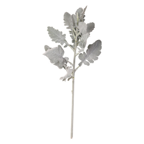 Silver leaf chrysanthemum flower arrangement material wedding home vase flower arrangement simulation silver Forsythia leaf