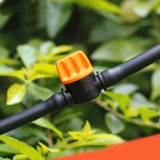 Miniature Plastic Shut Off Coupling Valve Connectors For 4/7mm Hose Garden Water Irrigation Pipe Adaptor Barb