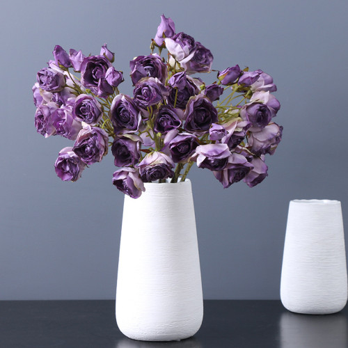 New single branch 7 head rose decoration decoration wedding simulation flower home table ornaments