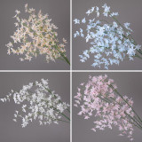 silk flowers dancing lady orchid oncidium Flower Butter fly Orchid Wedding Decoration Artificial  Dried Flowers Home Decor