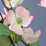 New simulation 2  medlar flower  silk flower living room table display of soft decoration engineering plastic flower who