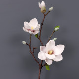 Lifelike artificial flower home decoration vase flower arrangement pieces EVA feel small magnolia