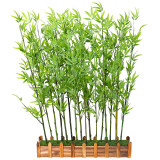 Indoor green decoration landscaping  bamboo balcony courtyard landscaping simulation plant flat headed Moso Bamboo