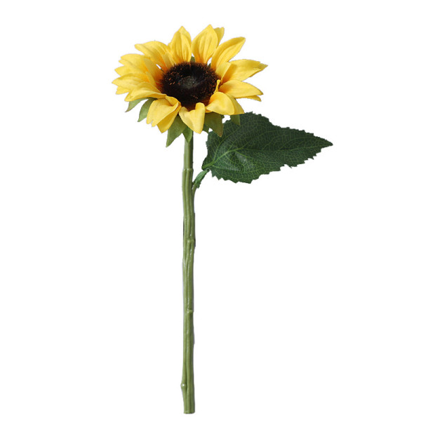 Plastic flower silk flower sunflower simulation  pastoral home small fresh ornament cross border decorative flower