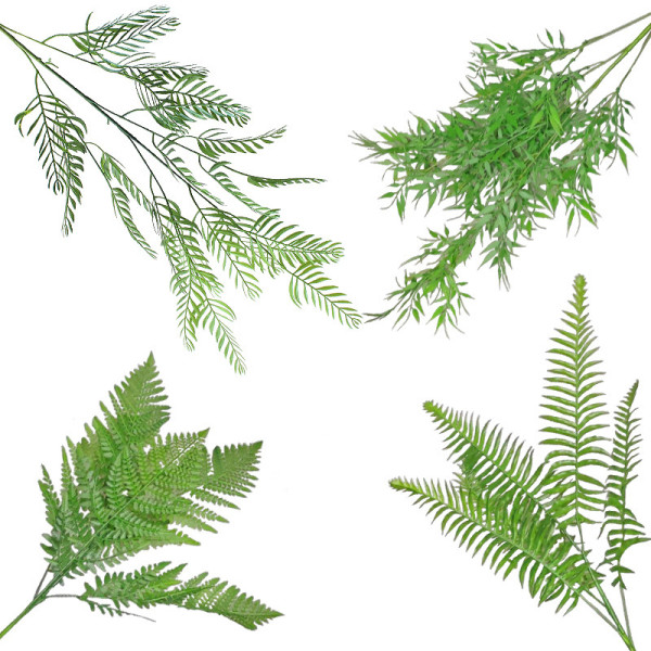 Simulated leaf plastic flower green plant wedding flower arrangement household decoration bottle flower manufacturer wholesale