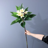 Green tree branches false leaves indoor home potted decoration simulation single branch egg flower