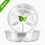 6/8/10/12 Inch( Each 5 Piece ) Plant Growing Trays Plastic Plant Saucer  Clear Plastic Flower Plant Pot Saucer