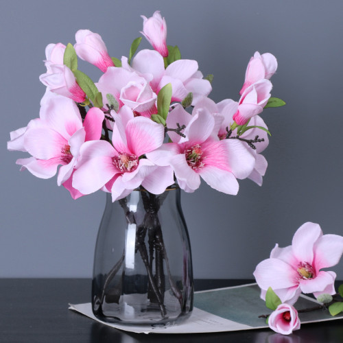 2021Artificial flower vase flower arrangement cross-border wholesale home decoration magnolia