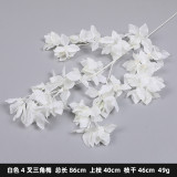 2021 Wedding supplies road lead flower decoration art wedding hall soft ceiling fake flower silk flower triangle rose