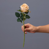 2021 Amazon Hot Sale Artificial Bulgarian Roses Flowers 2 Heads Colorful Artificial Simulation Flower Rose
