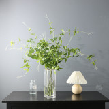 2021Indoor plant vase arrangement decoration green plant simulation single branch 11 head gold leaf