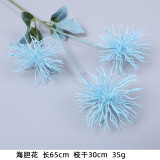Blue simulation of the wedding hall set decoration flowers wedding supplies road lead flowers light blue fog blue fake flowers