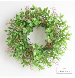 Manufacturers wholesale simulation Eucalyptus wreath decoration site layout props decorative doorknob Pendant