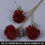 2021Wedding supplies road lead flower arrangement stage flower arrangement decoration ping Pong chrysanthemum simulation flowers