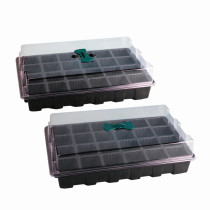 24 Cells Home Garden Seeds Flowers Plants Tray Seeding Tray Nursery Tray Planting Kit Wholesale Plastic Nursery Pots