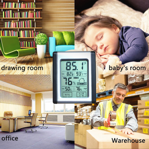 Multifunctional Wholesale High Quality Thermometer Outdoor Digital Thermometer Hygrometer Indoor Home Digital Hygrothermograph