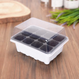 12 Cells Hot Selling Plastic Plant Saucer Plant Seed Starter Tray Garden Seeding Tray Nursery Tray Planting
