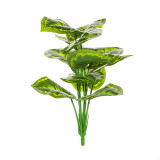 2021BanJiao bundle potted Nordic style home decoration 12 simulated Green Peacock leaves