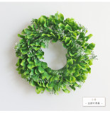 Horticultural simulation plant Wreath Christmas door decoration Wedding Decoration pendant Eucalyptus circle
