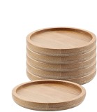 Planter Pot Wooden Saucer Round Set of 6 Succulent Pot Holder Drainage Tray Succulent Planters Holding Saucer