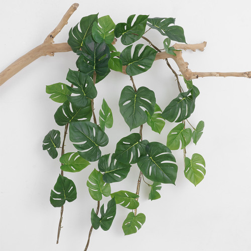 2021Turtle back rattan decorative water pipe ceiling to cover plastic rattan air conditioning pipe winding leaves