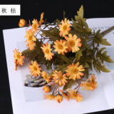 Autumn is a simulated 9-head bundle of chrysanthemums Nordic style pastoral wild chrysanthemum home decoration flower