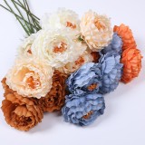 2021Artificial silk flower household wedding wedding hall soft outfit simulation peony flowers