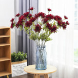 3 head imitation flower crab claw chrysanthemum silk flower hand moisturizing dragon claw chrysanthemum wedding decoration